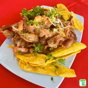 what to eat in Colombia ceviche chicharron