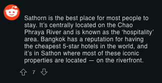 where to stay in bangkok reddit - sathorn